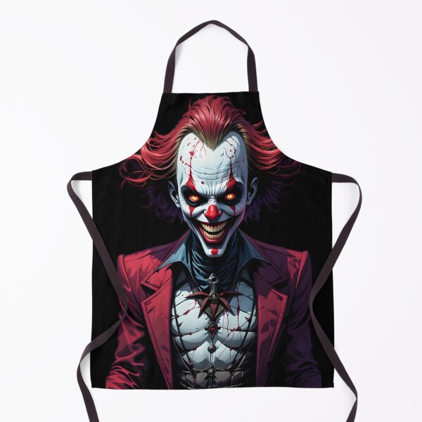 Artikelvorschau, Crimson Jester - Gothic Clown Portrait Kunst entworfen und verkauft von BrushRushX.