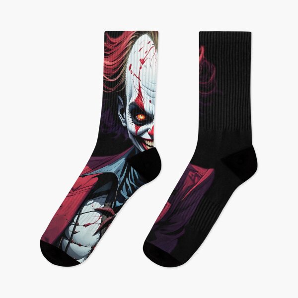 Item preview, Crimson Jester - Gothic Clown Portrait Art designed and sold by BrushRushX.