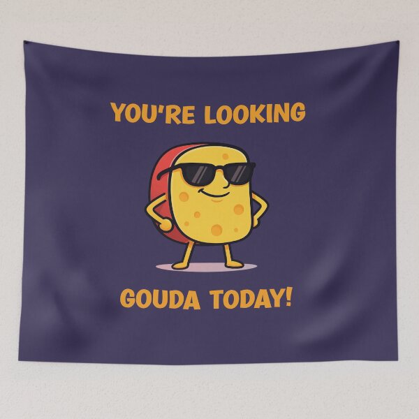 Item preview, You're Looking Gouda Today! Cheese Lovers Gifts designed and sold by ItsLexyVibes.