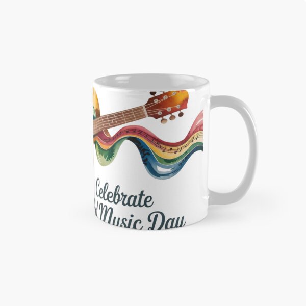 Item preview, Artistic Acoustic Guitar with Colorful Ribbons and Text Design designed and sold by Creative88Art.