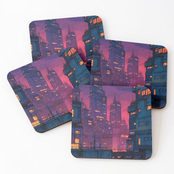 Item preview, Iconic Cyberpunk Anime City designed and sold by bapupa.