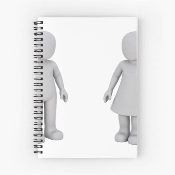 Item preview, Minimalist 3D Humanoid Figures with Gender Distinction designed and sold by Creative88Art.