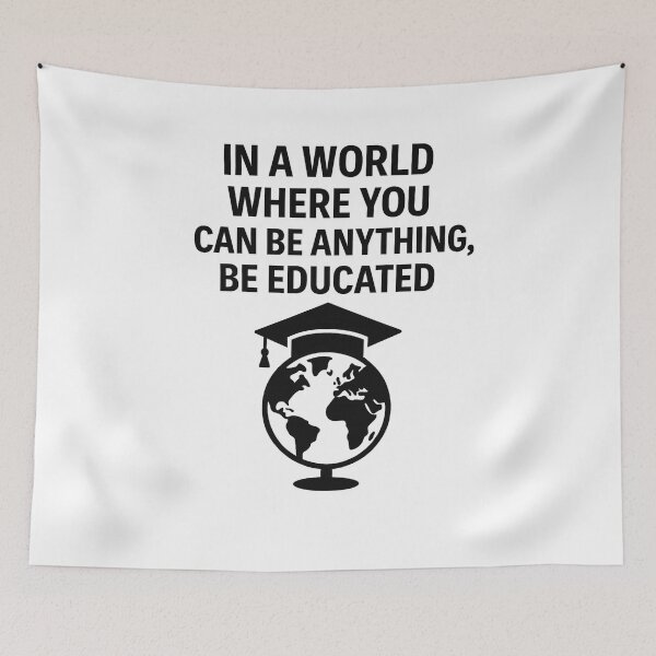 Item preview, IN A WORLD WHY YOU CAN BE ANYTHING designed and sold by TheWonkyEaselCo.