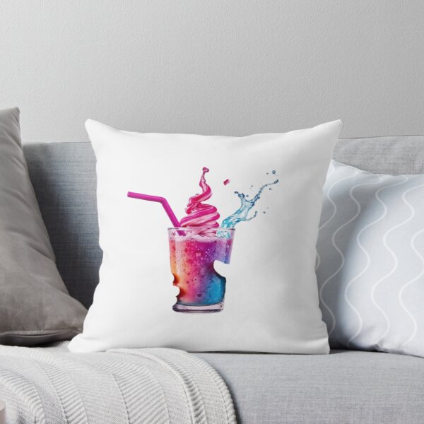 Item preview, Colorful Gradient Drink with Pink Topping and Blue Splash designed and sold by Creative88Art.