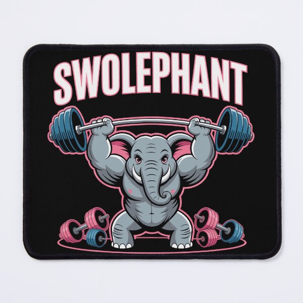 Item preview, Swolephant Bodybuilding Elephant Design designed and sold by Romeo Fashion.