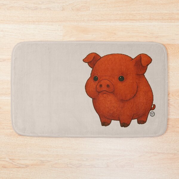 Item preview, Pig - Chunky Pig - Fat Pig - Ugly Pig - Cute Pig - Unimpressed Pig - Red Pig designed and sold by Kabuji Store.