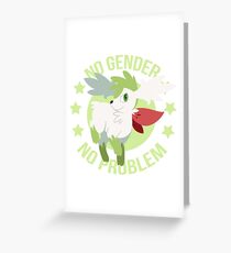NO GENDER NO PROBLEM - Shaymin Sky Form Greeting Card