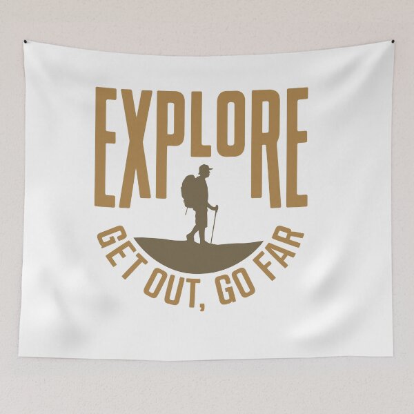 Item preview, Explore – Go Out, Go Far | Travel Adventure Quote designed and sold by SohaTrends.