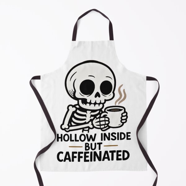 Item preview, Funny Coffee Skeleton Design - Hollow Inside But Caffeinated designed and sold by JerdbordinShop.