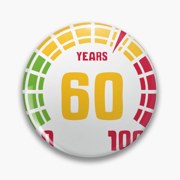 Item preview, 60 years old age youth birthday counter designed and sold by Achille3777.