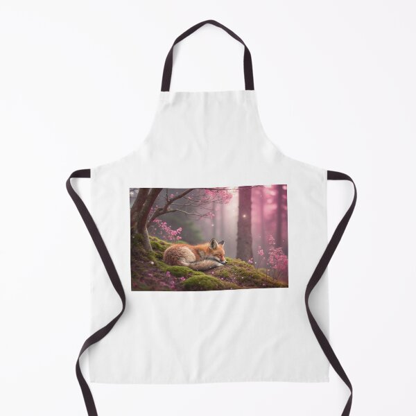 Item preview, Sleeping Fox Kit in a Magical Pink Forest designed and sold by elkuni.