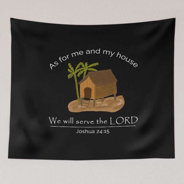 Item preview, As for Me and My House – Joshua 24:15 Scripture Art | Bible Verse | Inspirational designed and sold by JirehKollezion.