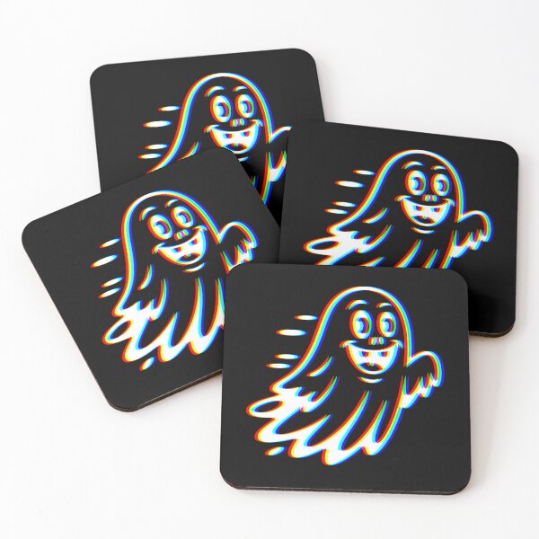 Item preview, RGB Zooming Ghost – Retro Glitch Spooky Fun designed and sold by Taans-Creation.