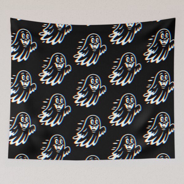 Item preview, RGB Zooming Ghost – Retro Glitch Spooky Fun designed and sold by Taans-Creation.