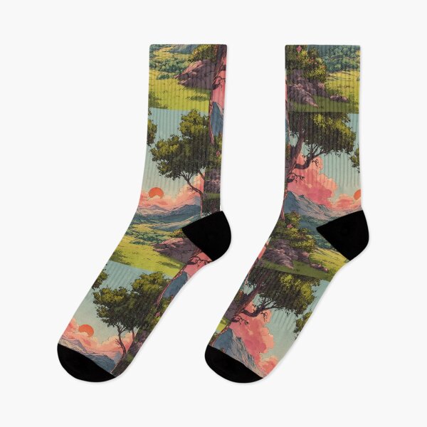 Item preview, Peaceful Anime Landscape designed and sold by bapupa.