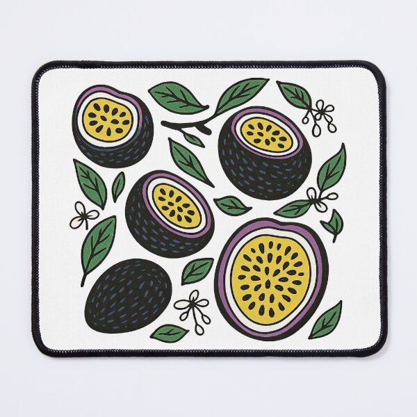 Item preview, Cute Passion Fruit Pattern with Leaves Illustration designed and sold by ArtfulWeave.