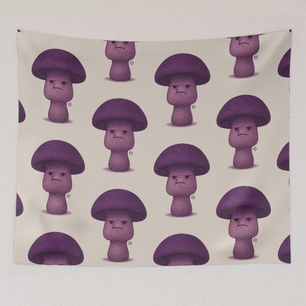 Item preview, Mushroom - Chunky Purple Mushrooms - Unimpressed Mushroom designed and sold by Kabuji Store.