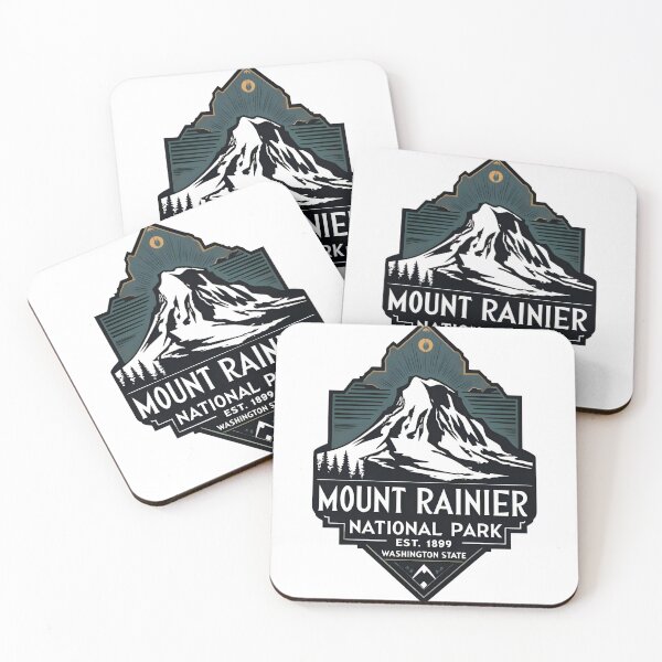 Item preview, Mount Rainier National Park - Washington - US  designed and sold by GoodOldVintage.