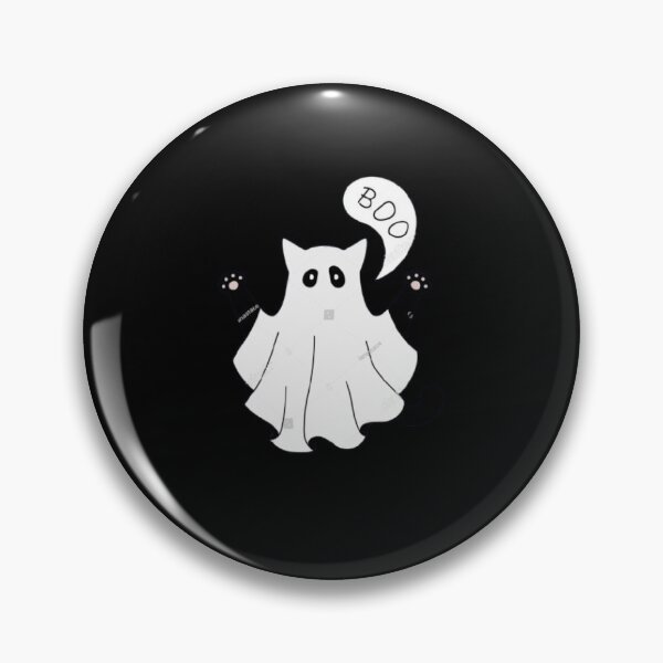 Item preview, Cute ghost cat halloween theme flat vector illustration. designed and sold by The Art Vibe.