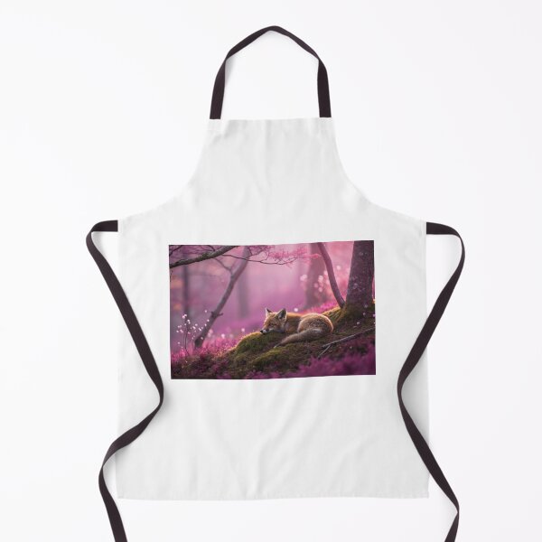 Item preview, Sleeping Fox Kit in a Magical Pink Forest designed and sold by elkuni.