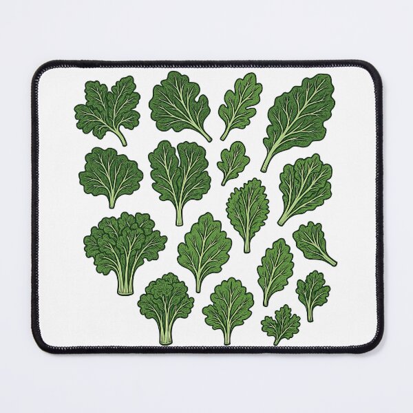 Item preview, Cute Green Spinach Leaf Pattern Illustration designed and sold by ArtfulWeave.