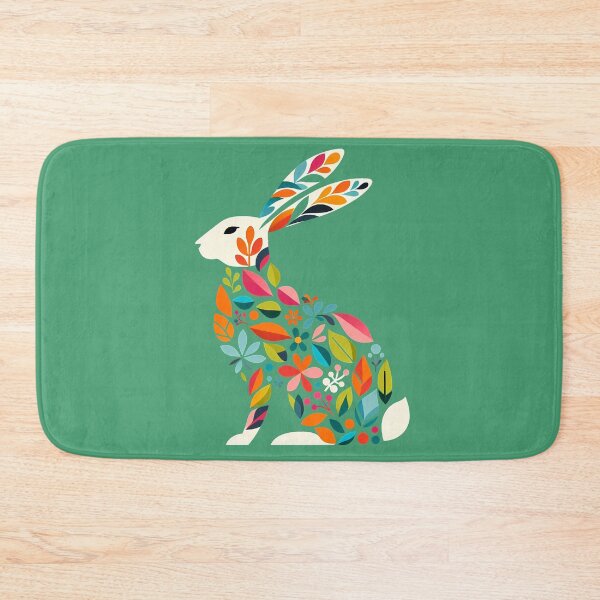 Item preview, Whimsical Woodland Hare - Scandinavian Folk Art by heidiannemorris © designed and sold by FOLK ART FUSION by heidiannemorris.