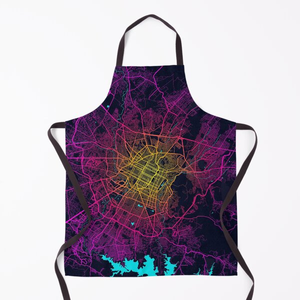 Item preview, Puebla City Map of Mexico - Neon designed and sold by deMAP.