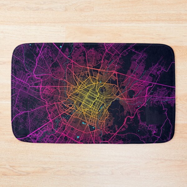 Item preview, Puebla City Map of Mexico - Neon designed and sold by deMAP.