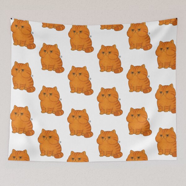 Item preview, Cat - Orange Tabby Chunky Cat - Unimpressed Cat designed and sold by Kabuji Store.