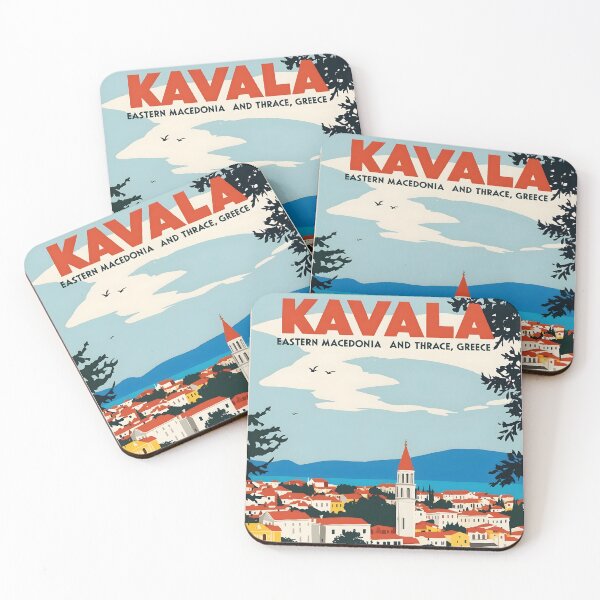 Item preview, Kavala Eastern Macedonia and Thrace Greece Vintage Travel Retro Tourism  designed and sold by TravelersGems.