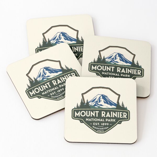 Item preview, Mount Rainier National Park - Washington - US  designed and sold by GoodOldVintage.
