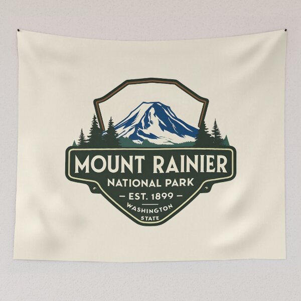 Item preview, Mount Rainier National Park - Washington - US  designed and sold by GoodOldVintage.