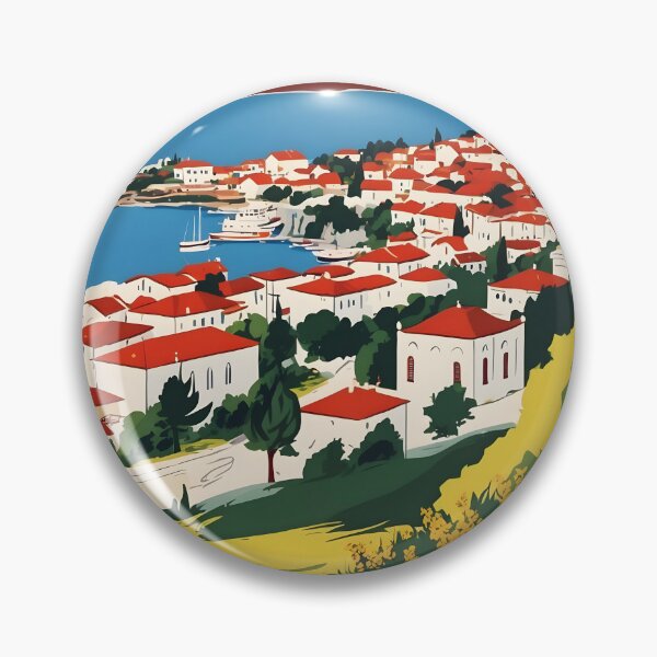 Item preview, Kavala Western Eastern Macedonia and Thrace Greece Vintage Travel Retro Tourism 2 designed and sold by TravelersGems.