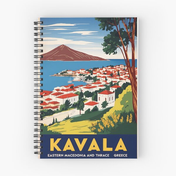 Item preview, Kavala Western Eastern Macedonia and Thrace Greece Vintage Travel Retro Tourism 2 designed and sold by TravelersGems.