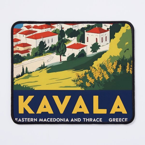 Item preview, Kavala Western Eastern Macedonia and Thrace Greece Vintage Travel Retro Tourism 2 designed and sold by TravelersGems.