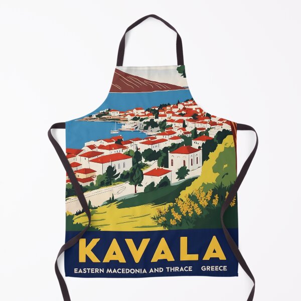 Item preview, Kavala Western Eastern Macedonia and Thrace Greece Vintage Travel Retro Tourism 2 designed and sold by TravelersGems.