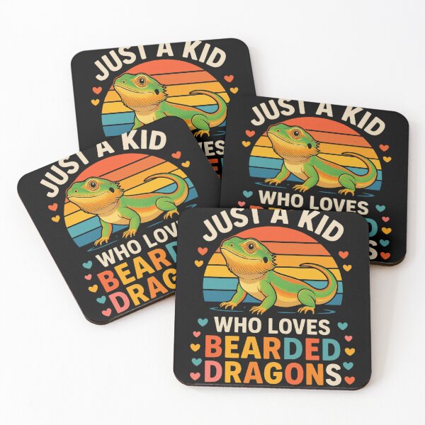 Item preview, Just a Kid Who Loves Bearded Dragons – Cute Colorful Reptile Design designed and sold by haitrieuic96.