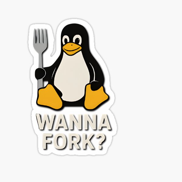 Item preview, Gift idea: Wanna Fork (Linux)? designed and sold by presentideaas.