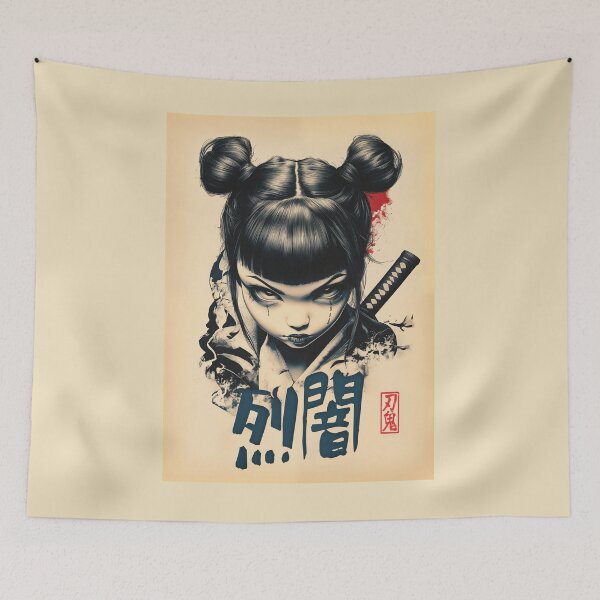 Item preview, Furious Darkness - Anime girl with katana designed and sold by PetsArt.
