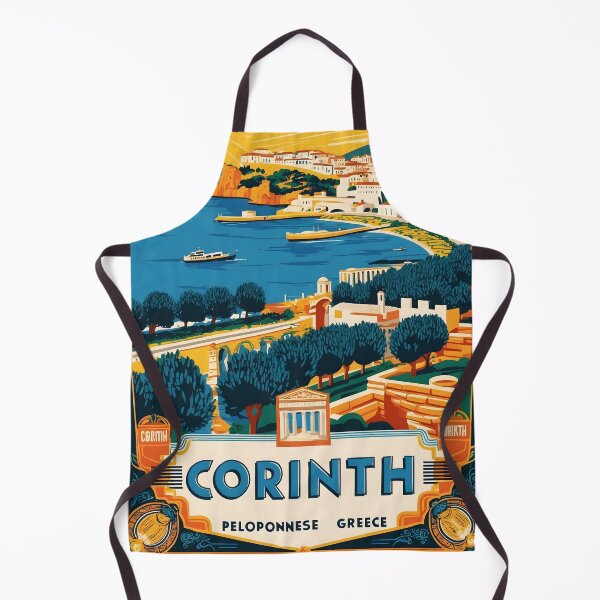 Item preview, Corinth Peloponnese Greece Vintage Travel Retro Tourism 2 designed and sold by TravelersGems.
