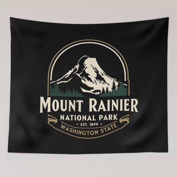 Item preview, Mount Rainier National Park - Washington - US  designed and sold by GoodOldVintage.