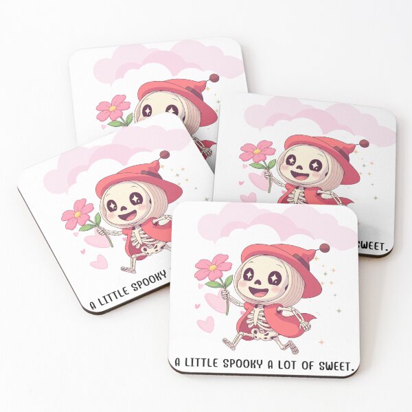 Item preview, Cute Skeleton Running with Pink Flower designed and sold by chanthaphat.