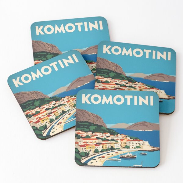 Item preview, Komotini Eastern Macedonia and Thrace Greece Vintage Travel Retro Tourism 2 designed and sold by TravelersGems.