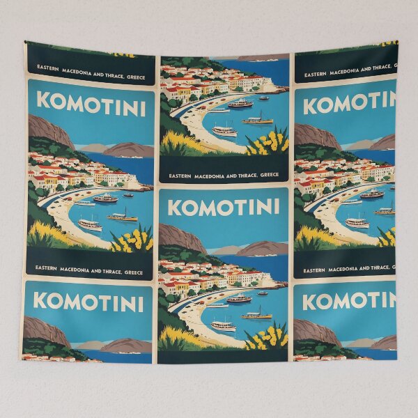 Item preview, Komotini Eastern Macedonia and Thrace Greece Vintage Travel Retro Tourism 2 designed and sold by TravelersGems.