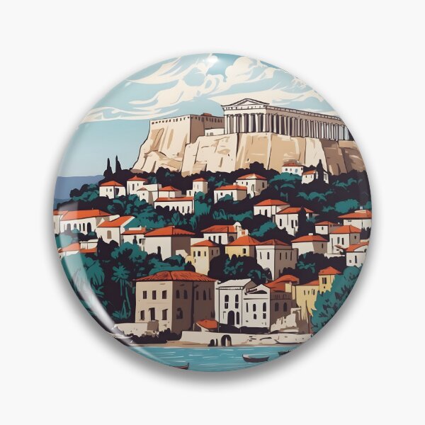 Item preview, Pylaia Central Macedonia Greece Vintage Travel Retro Tourism 2 designed and sold by TravelersGems.