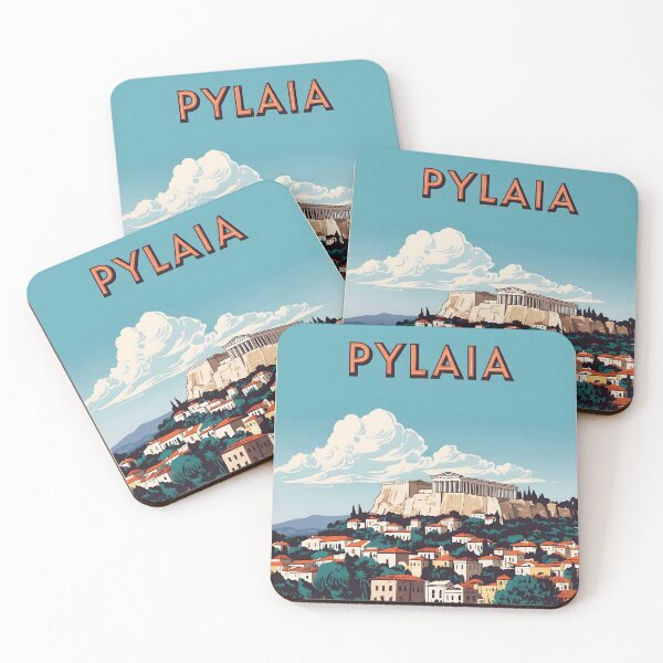 Item preview, Pylaia Central Macedonia Greece Vintage Travel Retro Tourism 2 designed and sold by TravelersGems.