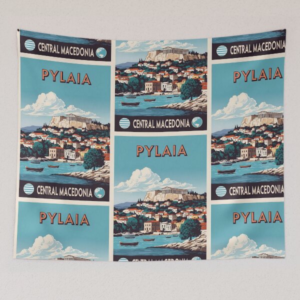 Item preview, Pylaia Central Macedonia Greece Vintage Travel Retro Tourism 2 designed and sold by TravelersGems.