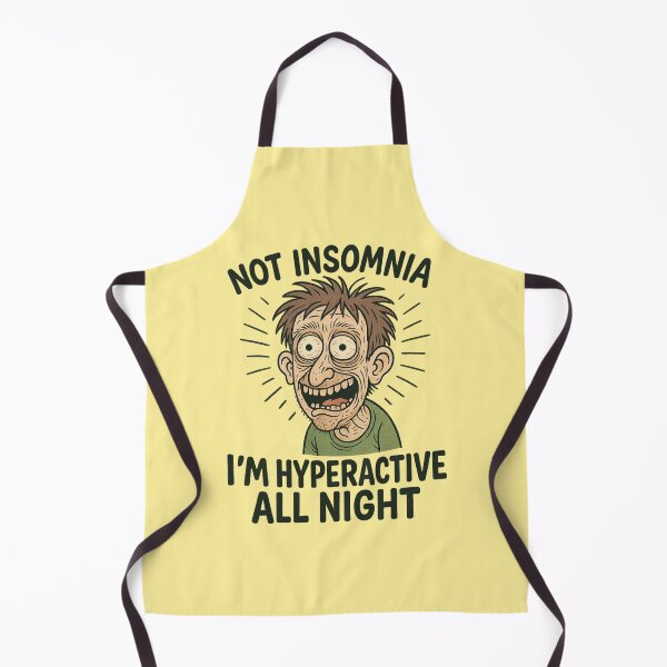 Item preview, Not Insomnia – Hyperactive All Night Funny Meme Cartoon designed and sold by Just Meaningful.
