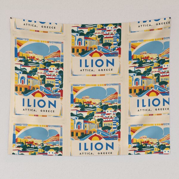 Item preview, Ilion Attica Greece Vintage Travel Retro Tourism designed and sold by TravelersGems.
