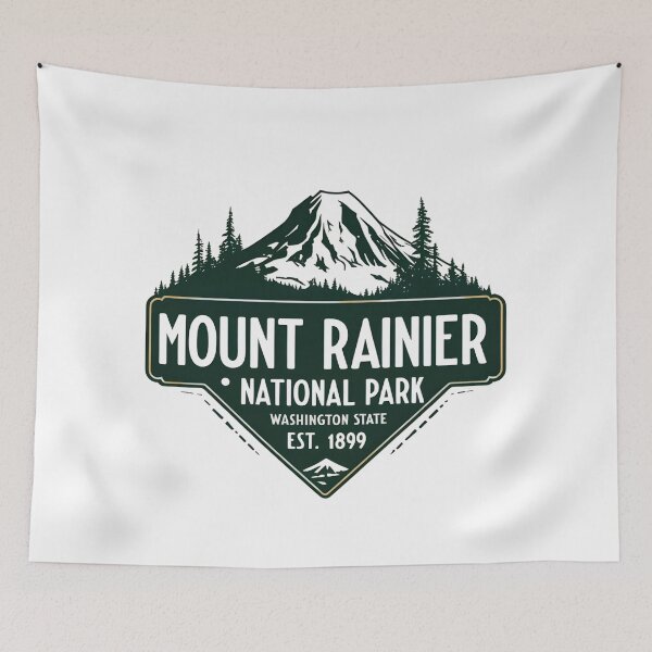Item preview, Mount Rainier National Park - Washington - US  designed and sold by GoodOldVintage.